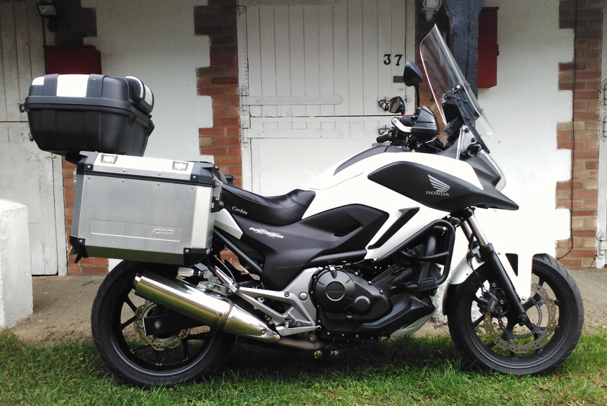 Picture of one of our motorcycles used for courier work