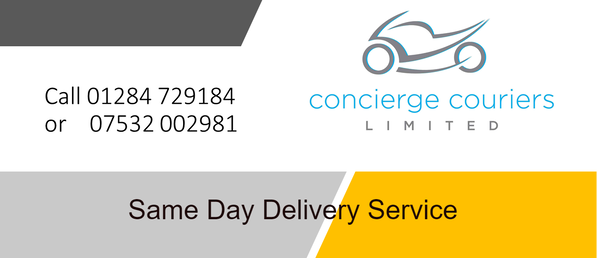 Same day delivery - by motorcycle courier